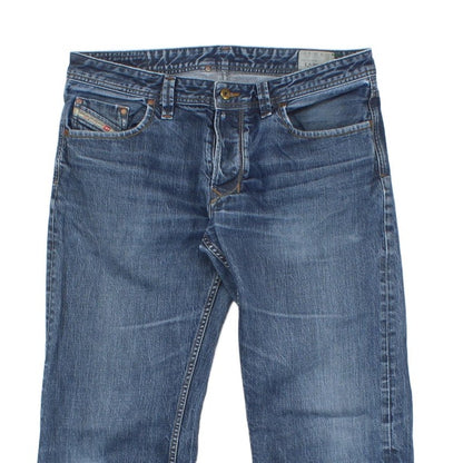 Mens Larkee Jeans Regular Straight Distressed