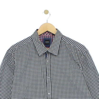 Mens Check Shirt Long Sleeve Regular Fit