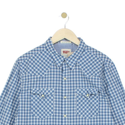 Mens Plaid Shirt Slim Fit Button Up Western