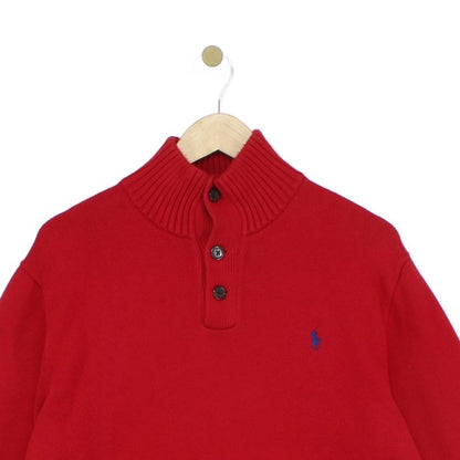 Mens Jumper Buttoned Knit