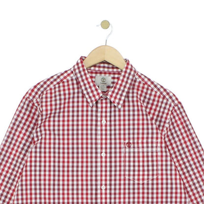 Mens Check Shirt Long Sleeve Button Up
