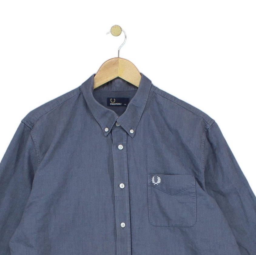 Mens Oxford Shirt Button Up Long Sleeve Collared