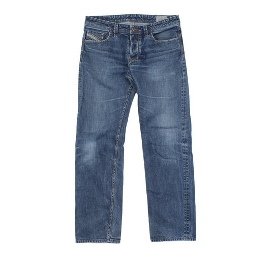Mens Larkee Jeans Regular Straight Distressed