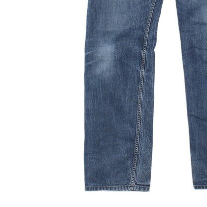 Mens Larkee Jeans Regular Straight Distressed