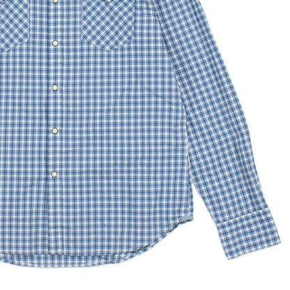 Mens Plaid Shirt Slim Fit Button Up Western