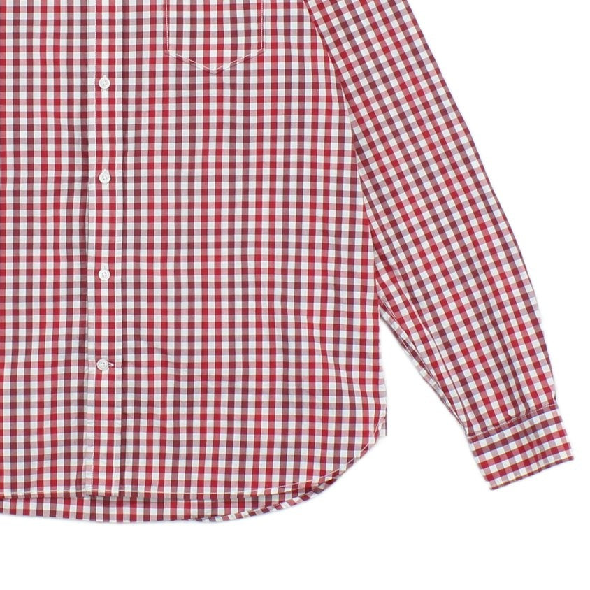 Mens Check Shirt Long Sleeve Button Up