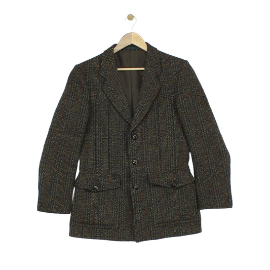 Mens Harris Tweed Blazer Classic Formal