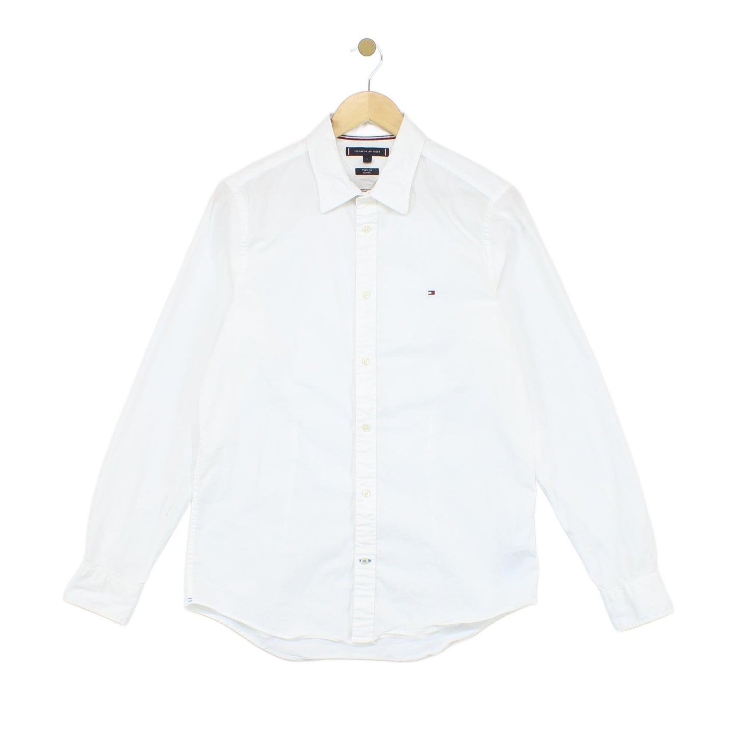 Mens Shirt Stretch Slim Fit Long Sleeve Button Up
