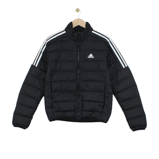 Mens Quilted Jacket Down Filled 3 Stripes