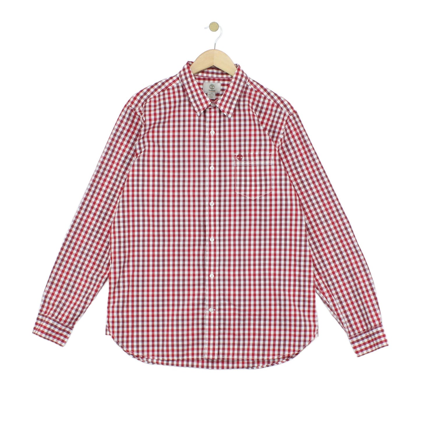 Mens Check Shirt Long Sleeve Button Up