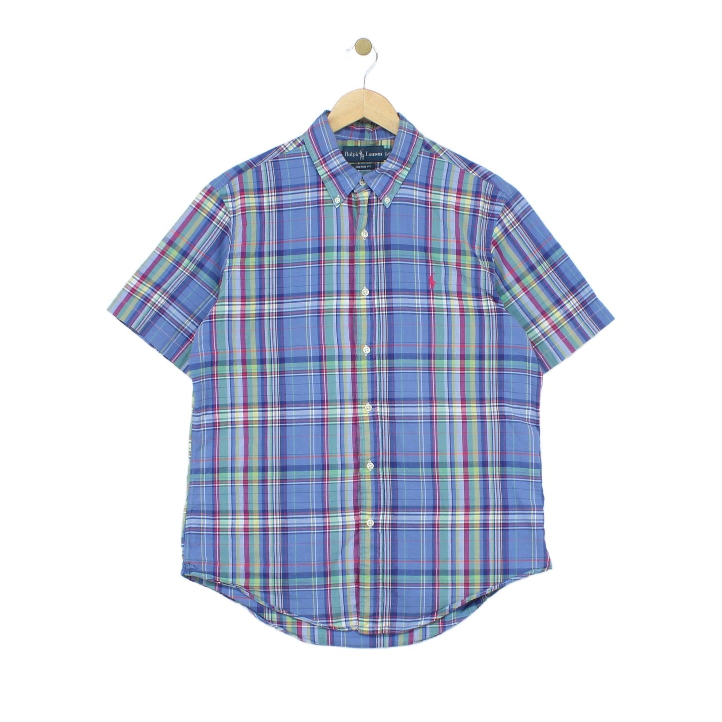 Mens Plaid Shirt Short Sleeve