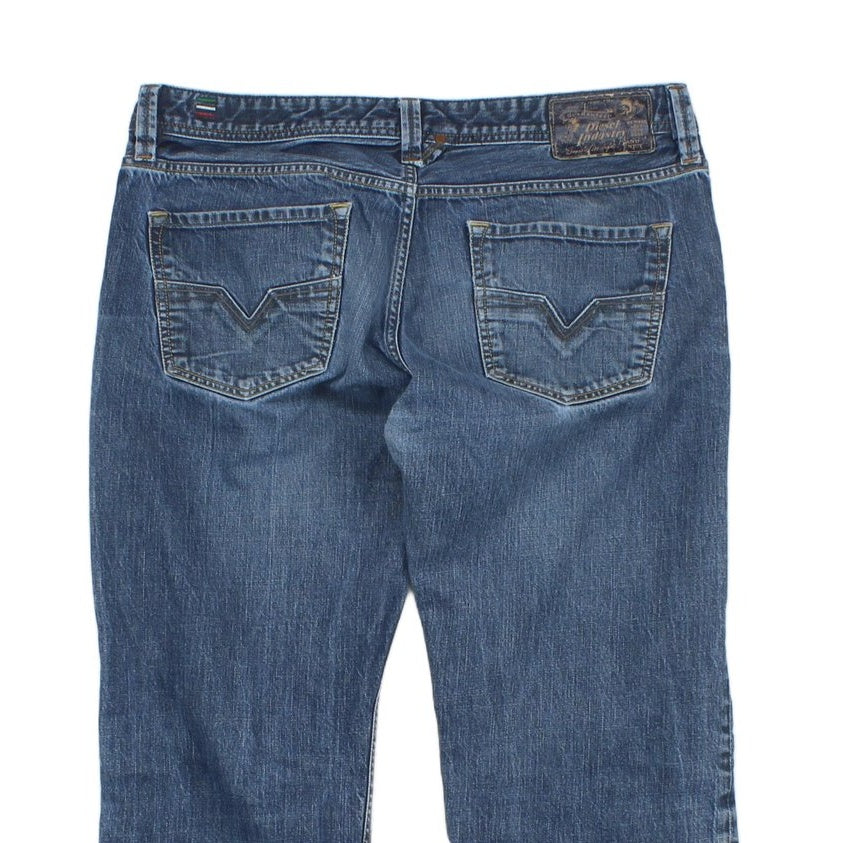Mens Larkee Jeans Regular Straight Distressed