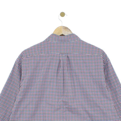 Mens Check Shirt Stretch Classic Button Up