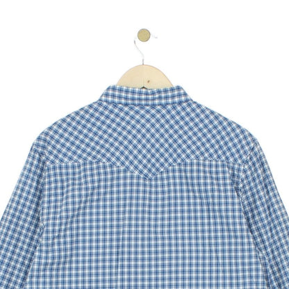 Mens Plaid Shirt Slim Fit Button Up Western