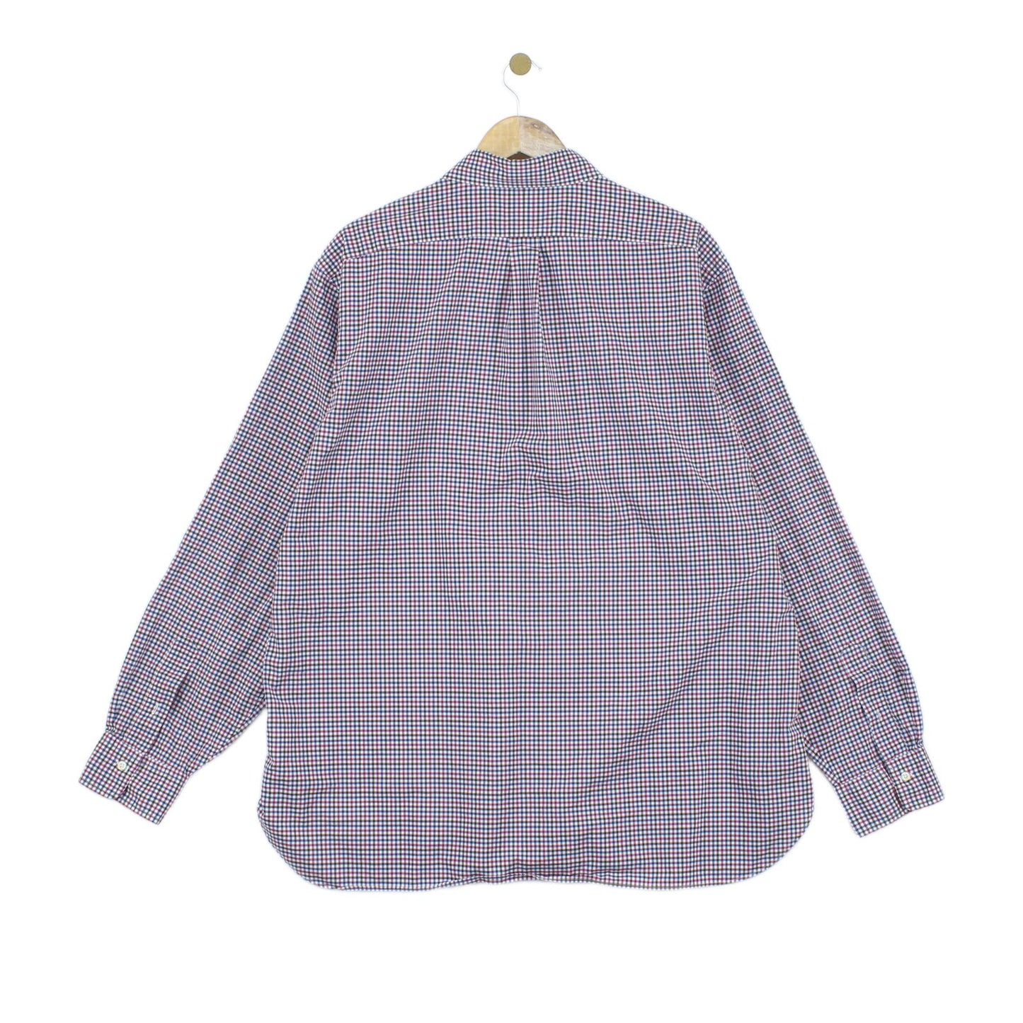 Mens Check Shirt Stretch Classic Button Up