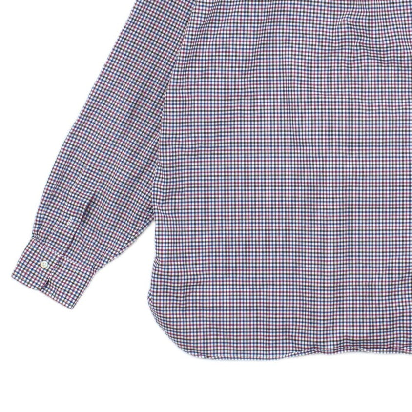 Mens Check Shirt Stretch Classic Button Up