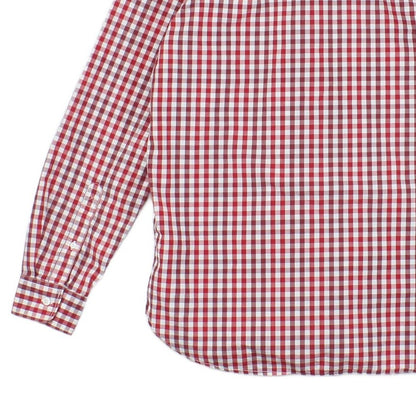 Mens Check Shirt Long Sleeve Button Up