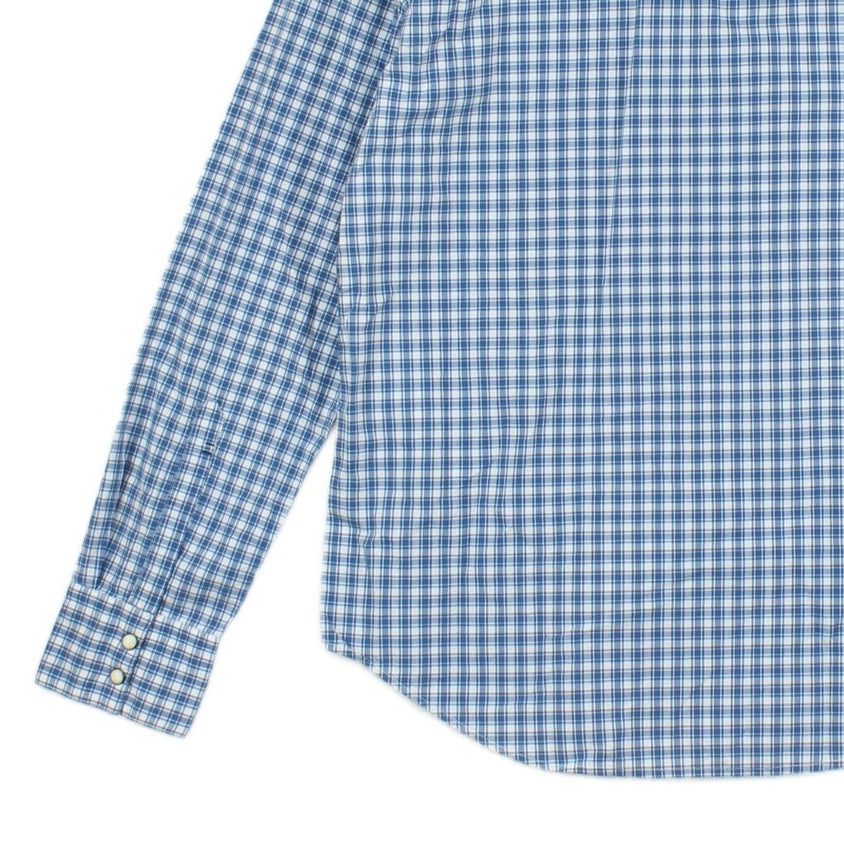 Mens Plaid Shirt Slim Fit Button Up Western