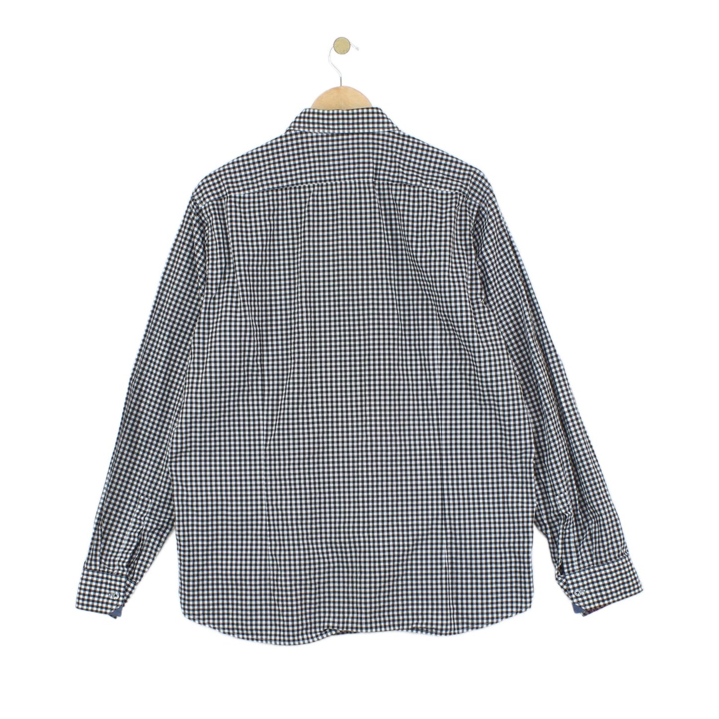 Mens Check Shirt Long Sleeve Regular Fit
