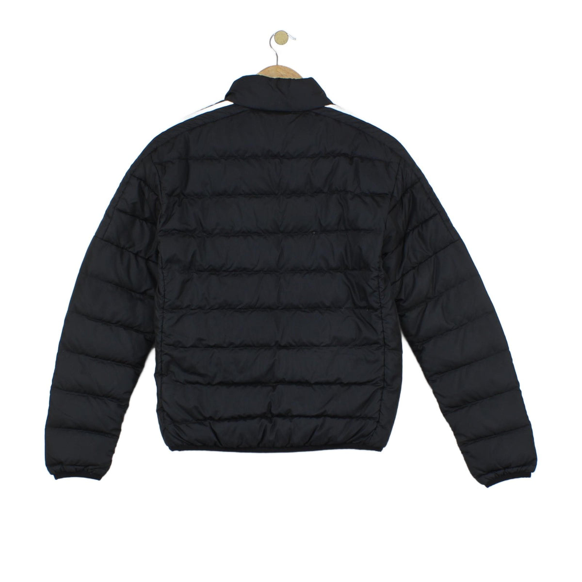 Mens Quilted Jacket Down Filled 3 Stripes