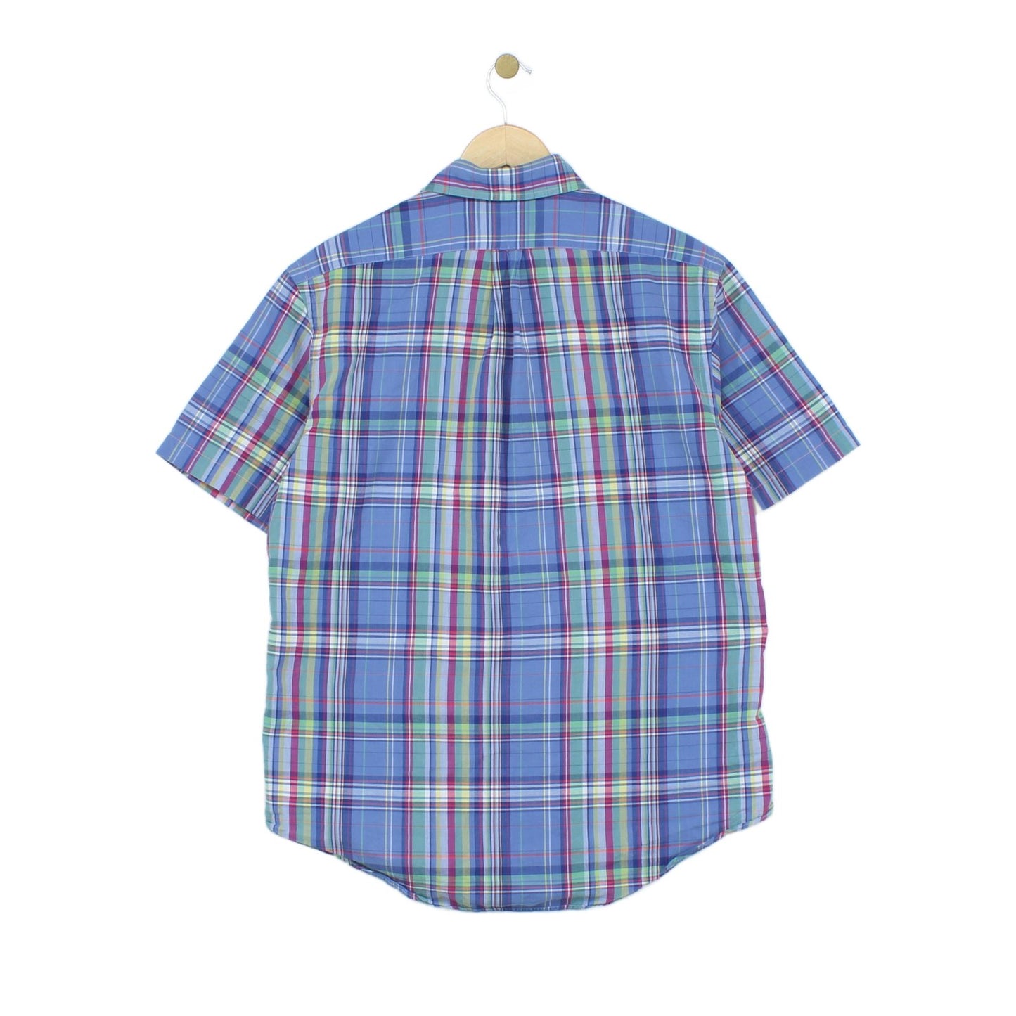 Mens Plaid Shirt Short Sleeve