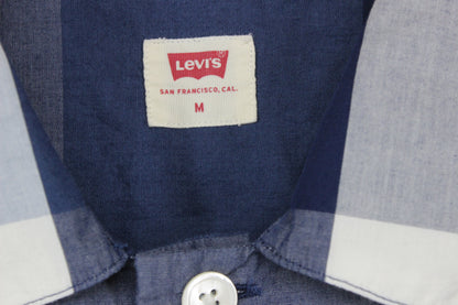 Mens Check Shirt Button Up Short Sleeve Relaxed