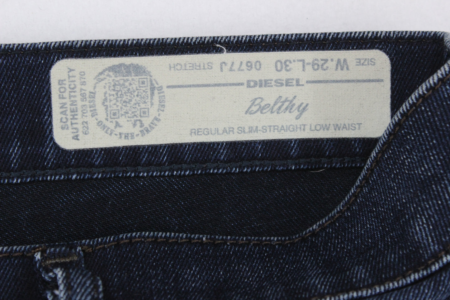 Womens Belthy Jeans Denim Slim Straight Low Waist