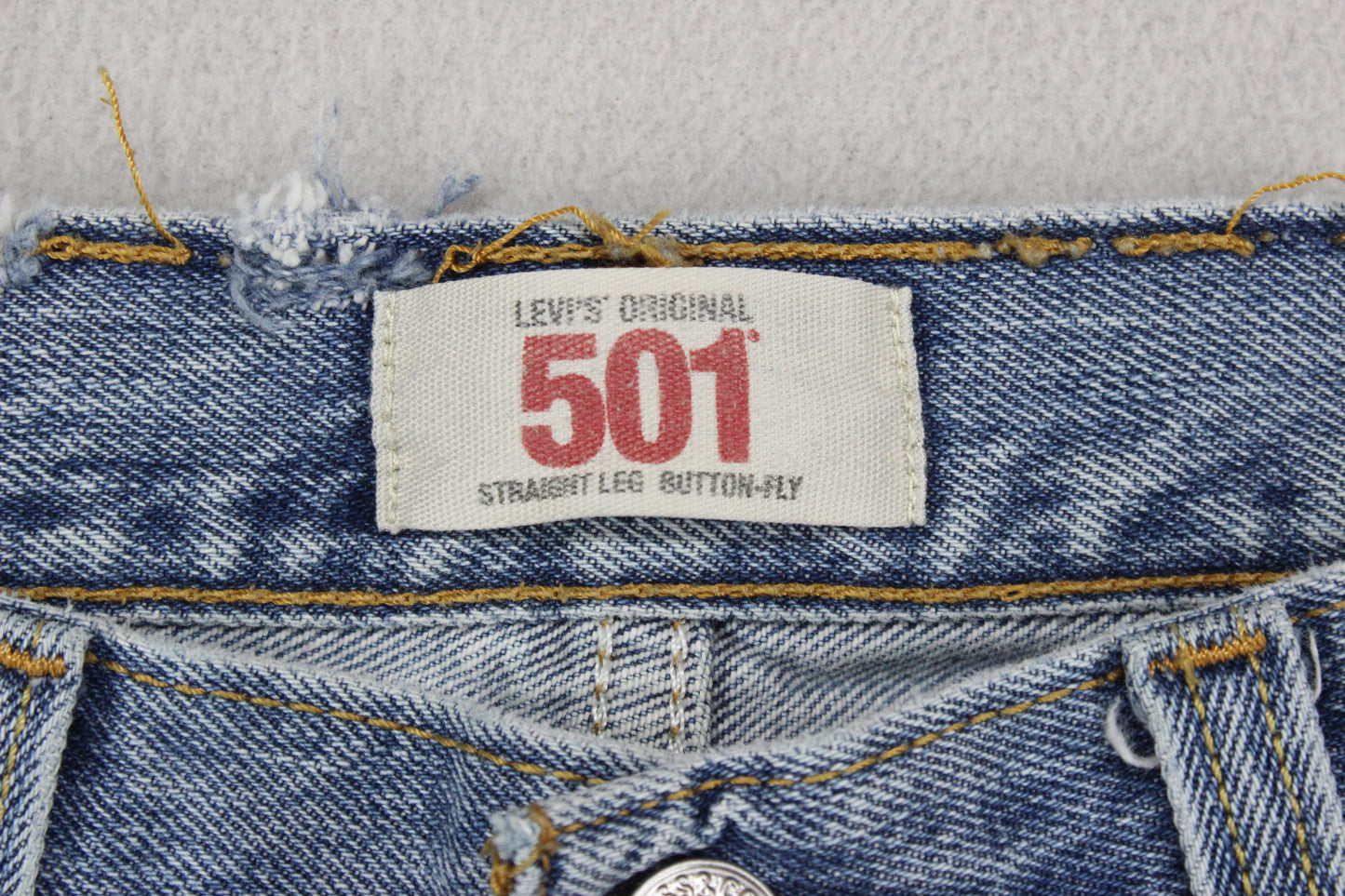 Womens Denim Shorts  Frayed Distressing