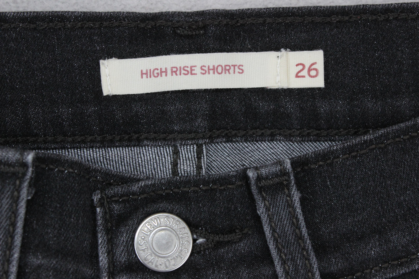 Womens Denim Shorts High Rise Summer Stretch