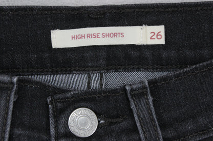 Womens Denim Shorts High Rise Summer Stretch