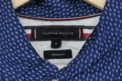 Mens Patterned Shirt Button Down Long Sleeve