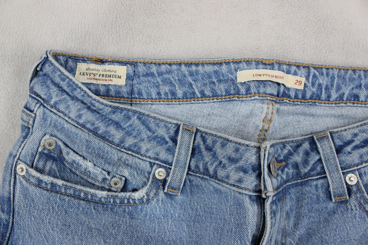 Womens Low Ridge Boot Jeans Denim Bootcut