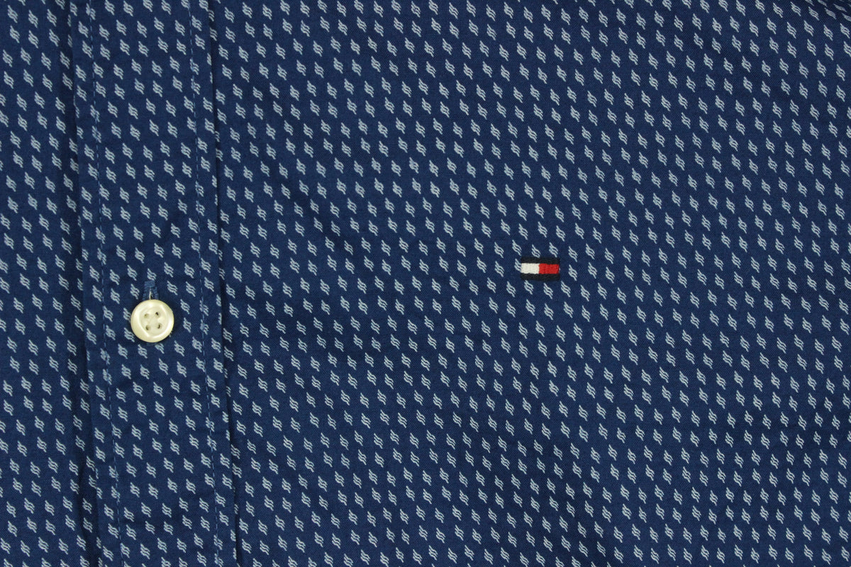 Mens Patterned Shirt Button Down Long Sleeve
