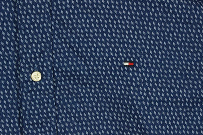 Mens Patterned Shirt Button Down Long Sleeve