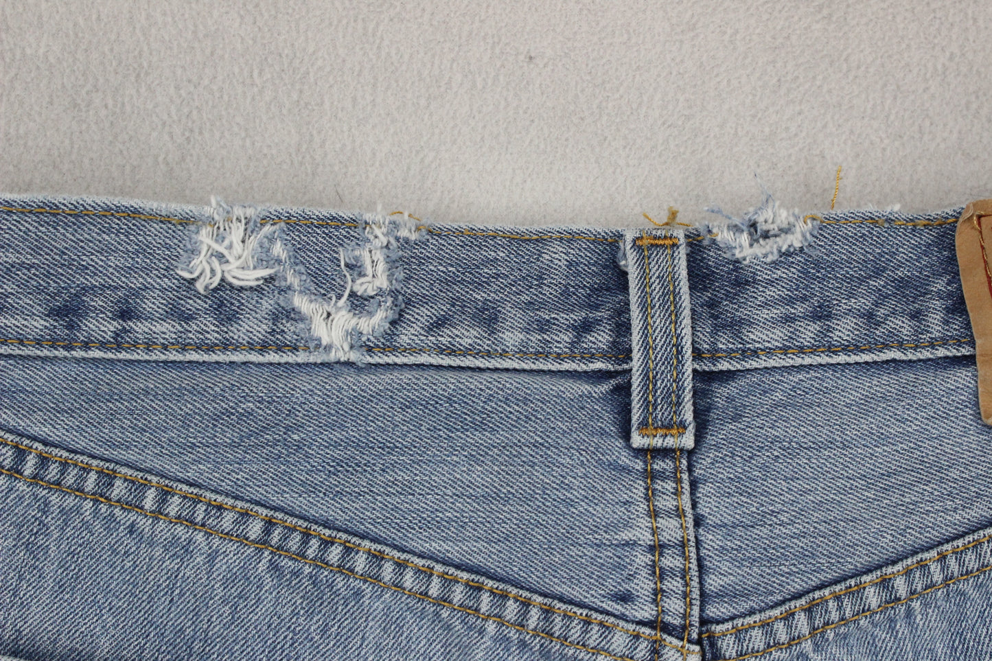 Womens Denim Shorts  Frayed Distressing