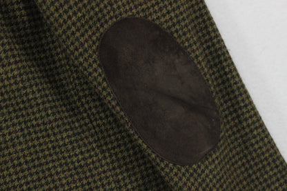 Mens Tweed Blazer Elbow Patches Classic Wool