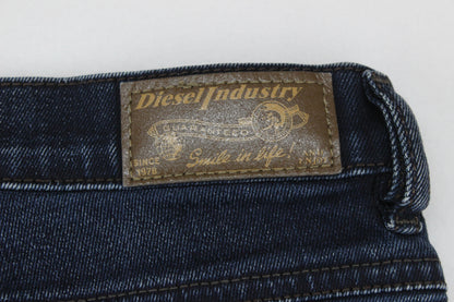 Womens Belthy Jeans Denim Slim Straight Low Waist