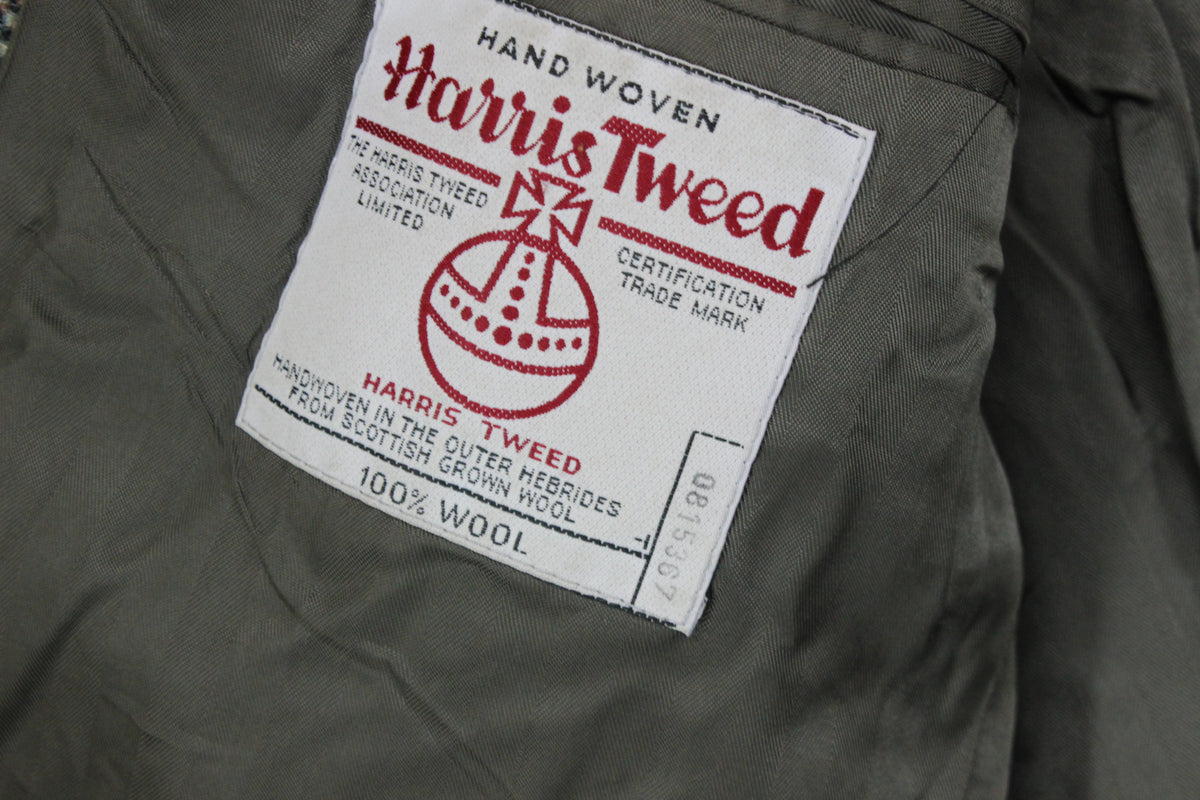 Mens Harris Tweed Blazer Uk Made Formal Wool