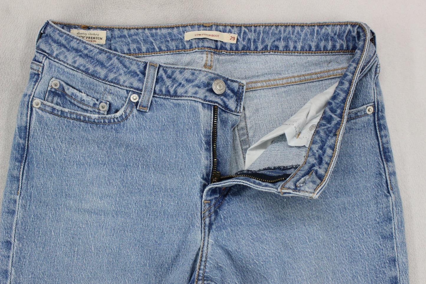 Womens Low Ridge Boot Jeans Denim Bootcut