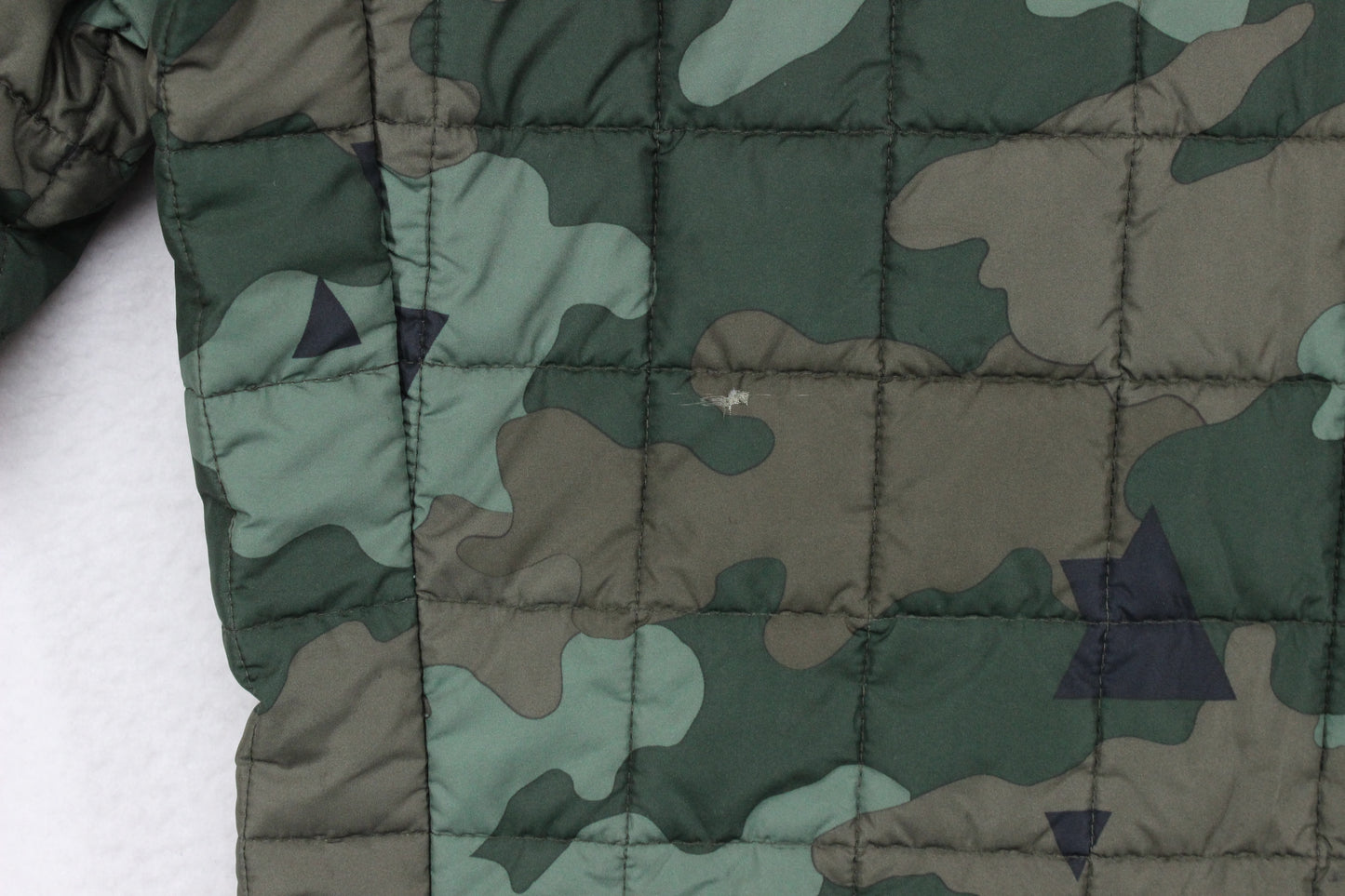 Mens Quilted Jacket Camo Lightweight Outdoor
