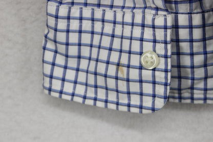 Mens Check Shirt Classic Fit Cotton