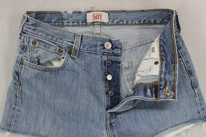 Womens Denim Shorts  Frayed Distressing