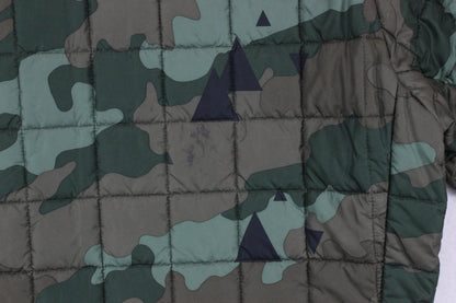 Mens Quilted Jacket Camo Lightweight Outdoor