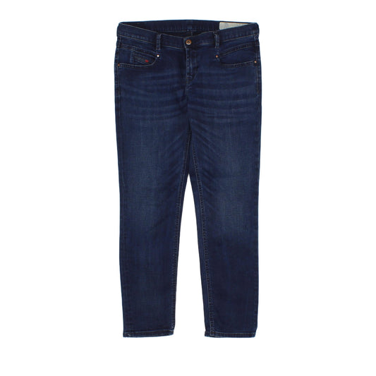 Womens Belthy Jeans Denim Slim Straight Low Waist