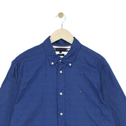 Mens Patterned Shirt Button Down Long Sleeve