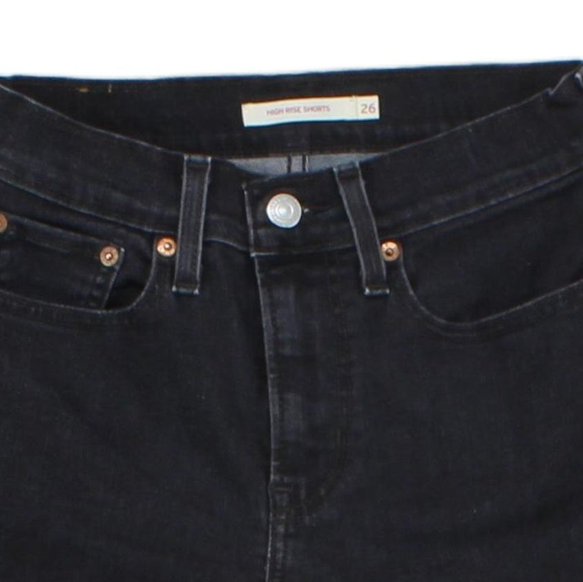 Womens Denim Shorts High Rise Summer Stretch