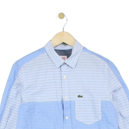 Mens Striped Shirt Long Sleeve Button Up