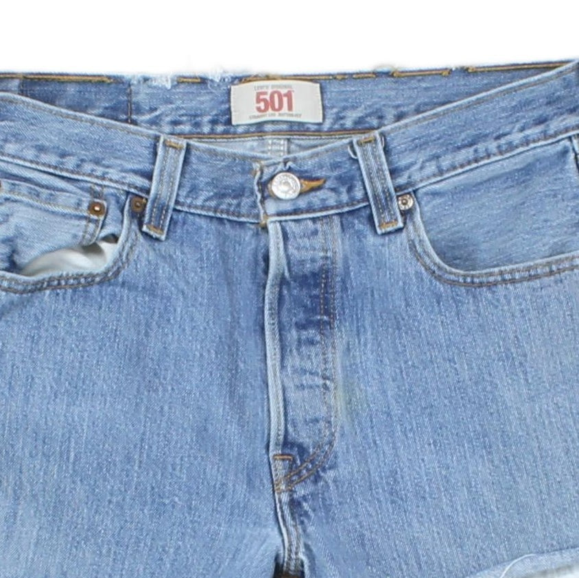 Womens Denim Shorts  Frayed Distressing