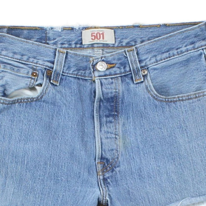Womens Denim Shorts  Frayed Distressing
