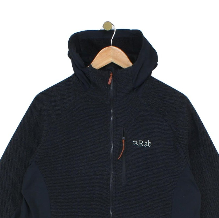 Mens Fleece Jacket Hooded Full Zip Outdoor Lightweight